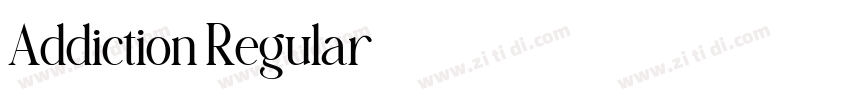 Addiction Regular字体转换 Addiction Regular字体转换